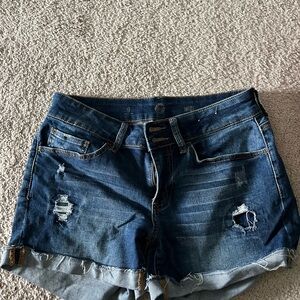 Denim Distressed Women's Shorts